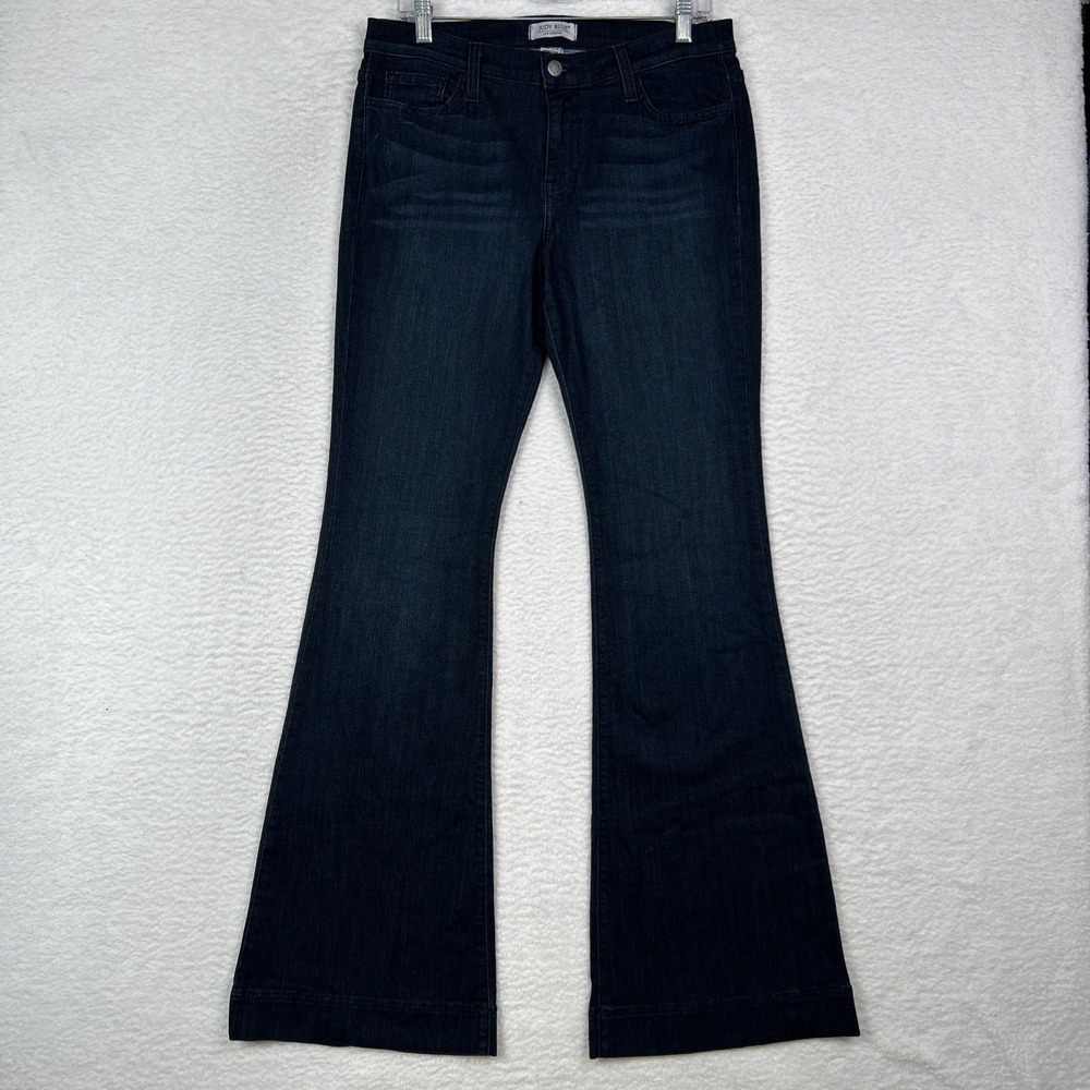 Judy Blue Bell Bottom Jeans Womens Size 15/32 Dark Wash Blue Disco Hippie Flare